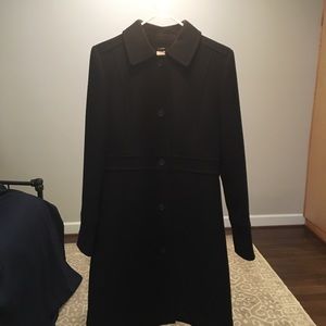 J Crew Black Wool Coat